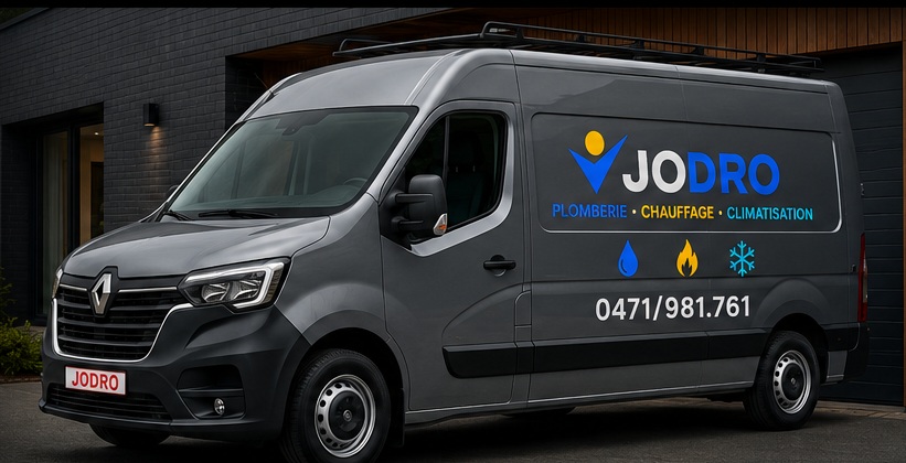 Camionnette JODRO, chauffagiste et plombier à Nivelles